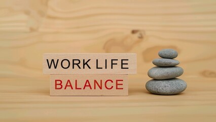 Achieving work life balance with wooden cube