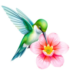 Obraz premium Hummingbird sipping nectar