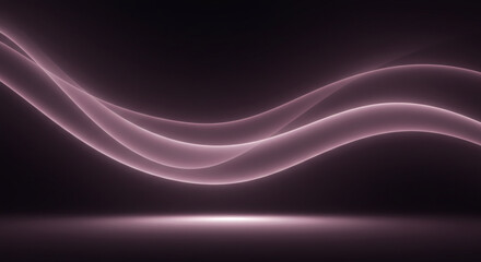 Abstract pink and purple wave background with soft light and smooth curves
