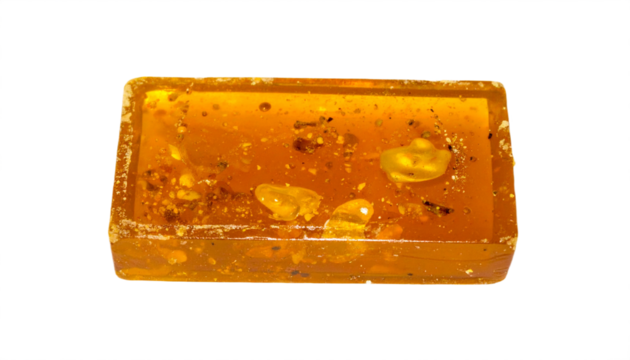 Golden amber specimen with preserved inclusions offers a glimpse into prehistoric times for collectors