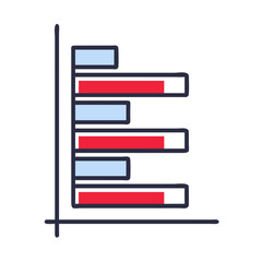 Stacked Area Chart Icon