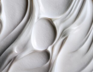 abstract textured surface of smooth white substance
