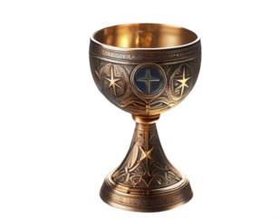 Discover the ancient mystic golden chalice, a symbol of sacred power and divine connection, perfect for fantasy