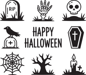 Autumnal Holiday Elements Vector Graphics for Seasonal Designs and Festive Decorations