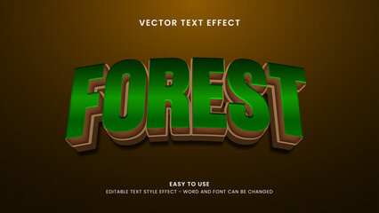 forest editable text effect