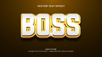 boss editable text effect