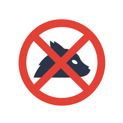 Obraz premium Vector illustration of no hunting sign on white background, wildlife and regulation concept