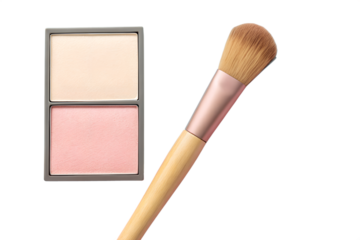 Blush and Highlighter Makeup Palette with Brush Achieve a Radiant Look