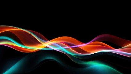 Naklejka premium abstract colorful wave