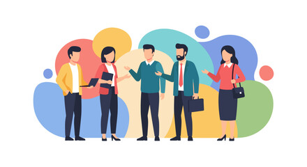 Diverse business team collaborating, ideal for website banners, presentations, and marketing materials.