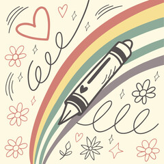 Abstract floral feather background vector illustration with nature design elements and decorative patterns