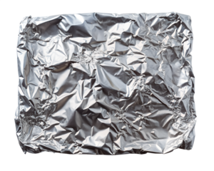 crumpled foil paper  isolated on white background. PNG Transparent file type with high definition quality And vibrant color grading Available.