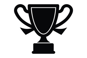 winner cup vector icon silhouette illustration