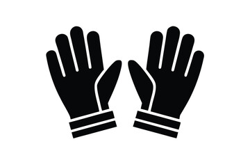work gloves vector icon illustration