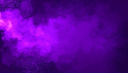 Abstract purple smoke mist fog on particles embers background