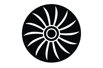 turbine vector icon illustration