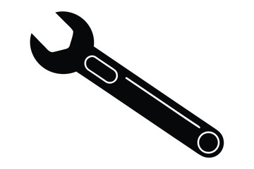 wrench vector icon illustration