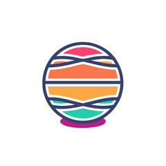 Medical bandage ball vector illustration - healthcare & first aid graphic