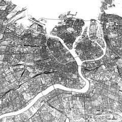 Obraz premium 3D illustration of city and urban in Saint Petersburg Russia
