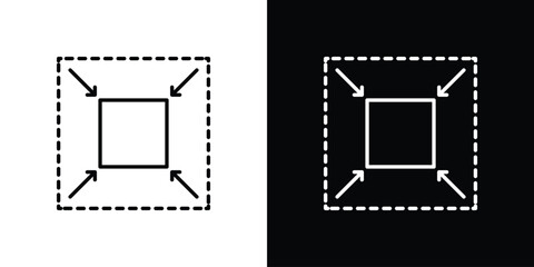 Compact size icon. linear style sign for mobile concept and web design.