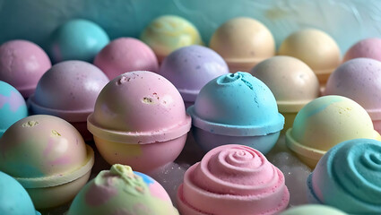 Colorful Bath Bombs for Relaxing Spa Experience at Home