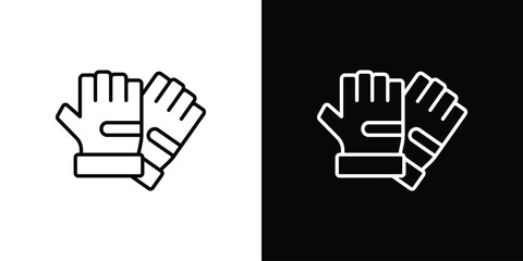 Fitness Gloves icon. linear style sign for mobile concept and web design.