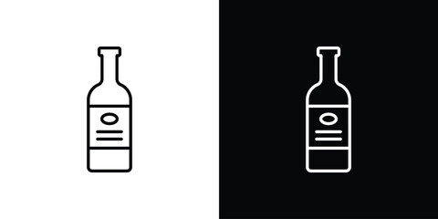 Olive oil icon. linear style sign for mobile concept and web design.