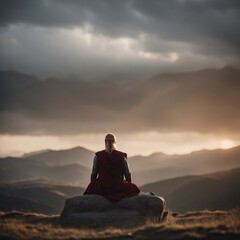 yoga on the mountain