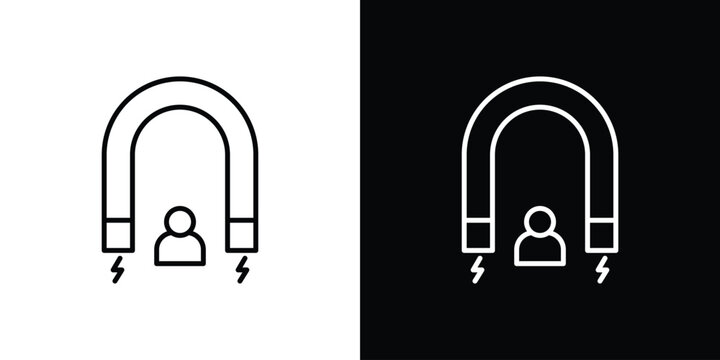 User engagement icon. linear style sign for mobile concept and web design.