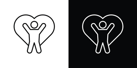 Wellness icon. linear style sign for mobile concept and web design.