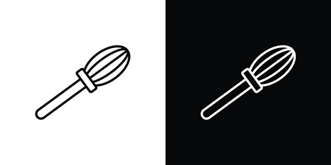 Whisk icon. linear style sign for mobile concept and web design.