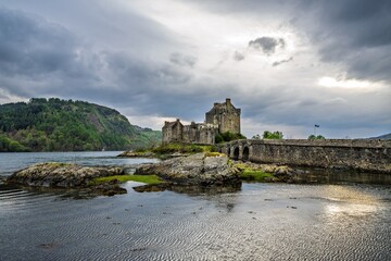 Eilean Donan Castle and Loch Duich, Isle of Skye, Highlands, Scotland, UK