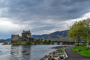 Eilean Donan Castle and Loch Duich, Isle of Skye, Highlands, Scotland, UK