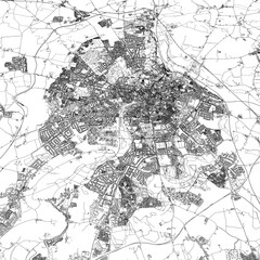 Fototapeta premium 3D illustration of city and urban in Norwich England