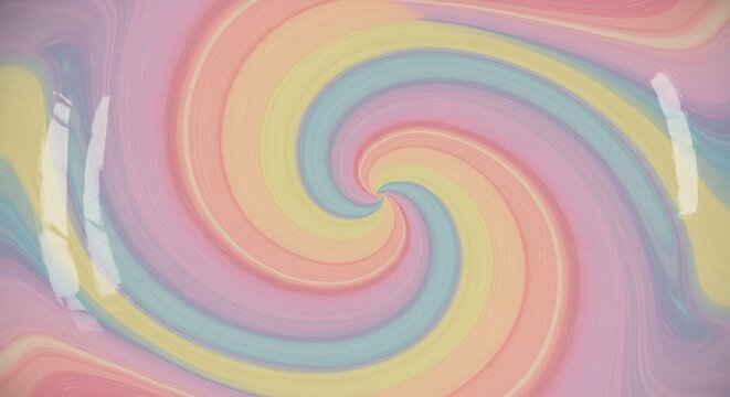 Swirling pastel candy