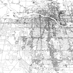 Fototapeta premium 3D illustration of city and urban in Rockford Illinois USA