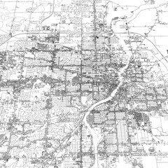 Obraz premium 3D illustration of city and urban in Rockford Illinois USA