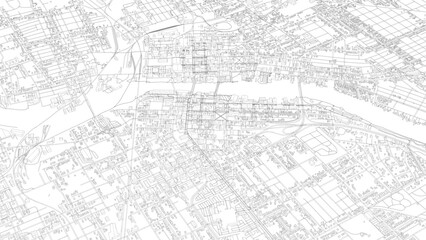 Fototapeta premium 3D illustration of city and urban in Rockford Illinois USA