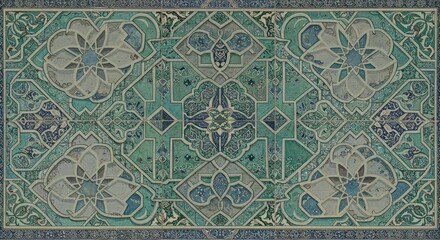 Intricate tilework pattern