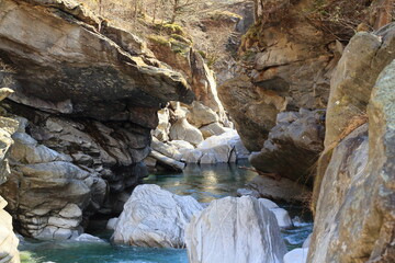 The Verzasca river, Val Verzasca, Ticino, Switzerland