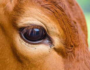 Close-up cow eye
