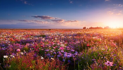 Fototapeta premium field of flowers
