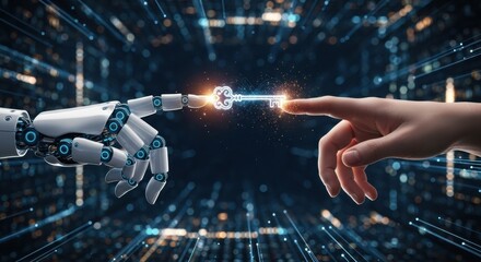 The convergence of human ingenuity and artificial intelligence, a pivotal digital transfer concept