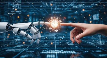 Bridging realms: Human and robotic interaction with a temporal dimension interface