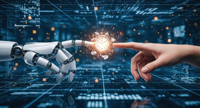 Bridging realms: Human and robotic interaction with a temporal dimension interface