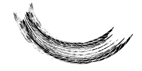 Grunge tire tracks, brake marks. Tire tread, wheel texture, tire marks - auto racing, motocross, drift, rally, off-road, and more.