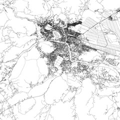 Fototapeta premium 3D illustration of city and urban in Podgorica Montenegro