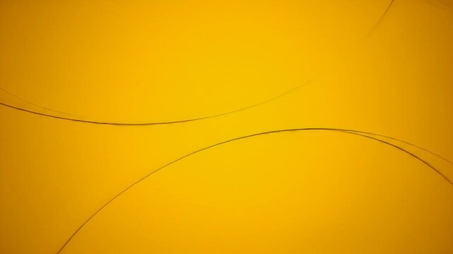 Abstract Golden Lines on Yellow Background Dynamic Minimalist Geometric Design Illustration Smooth Flowing Curves Subtle Movement Energetic Vibrant