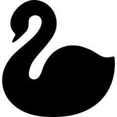Swan Silhouette Icon © designbyaki