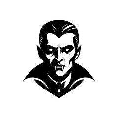 Monochrome Vampire Logo for Branding